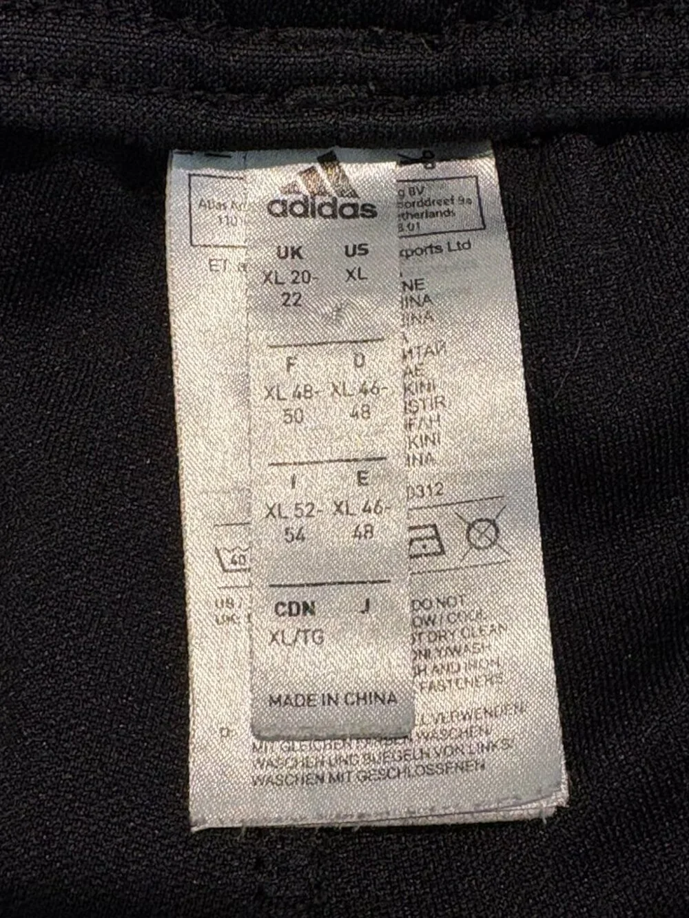 Adidas ClimaLite Black 3 Stripe Track Pants Men’s XL Drawstring Athletic